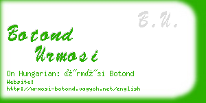 botond urmosi business card
